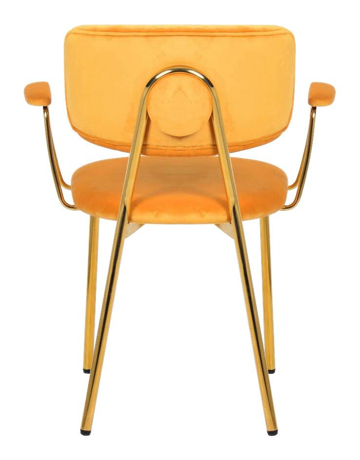 Stuhl Kian 200 2er-Set orange Microfaser B/H/T: ca. 63x80x51 cm