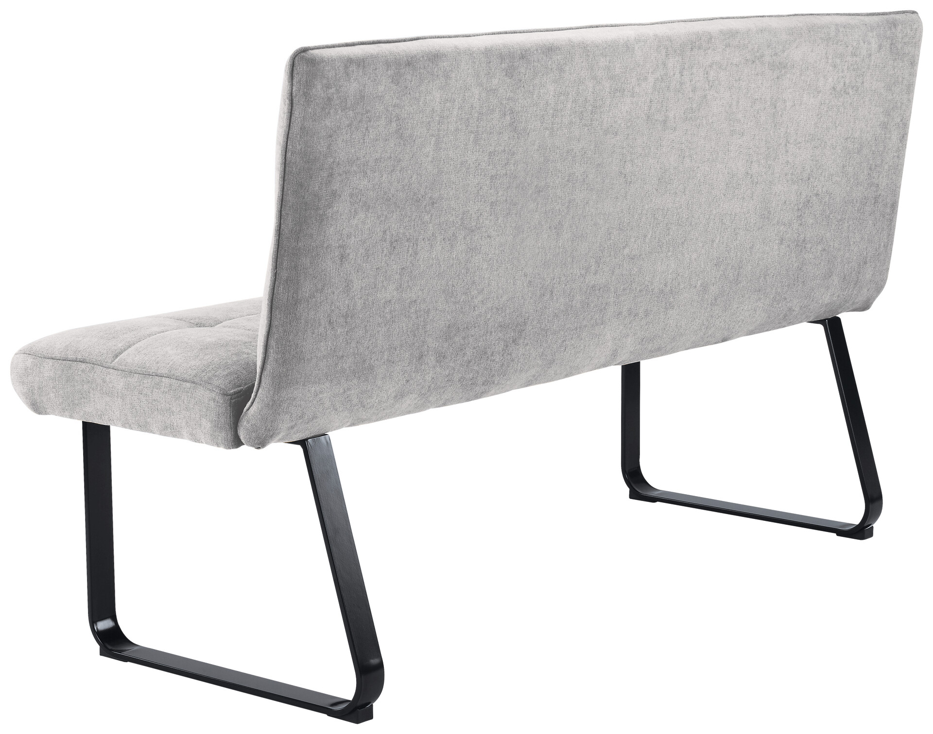 Bank TALEA hellgrau schwarz B/H/T: ca. 160x92x59 cm