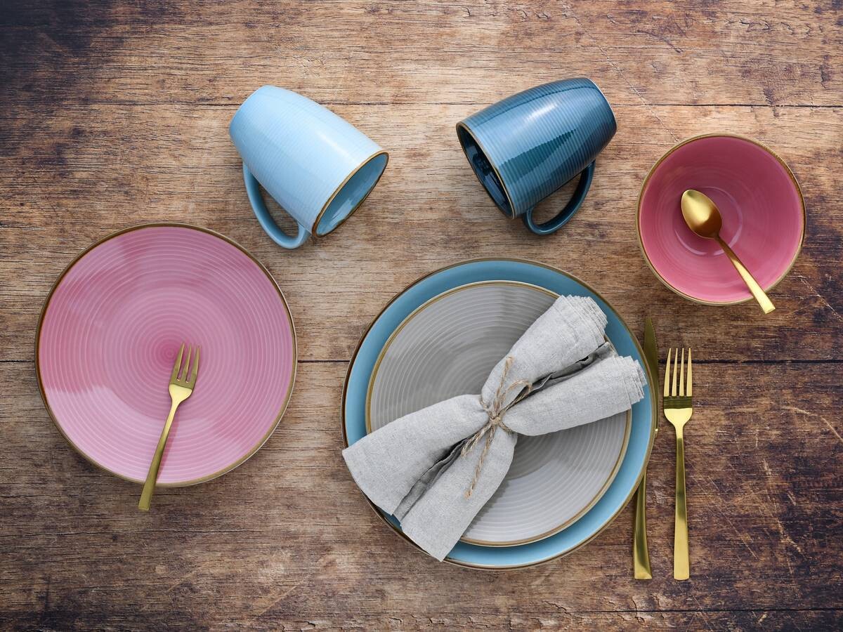 CreaTable Kombiservice COSY DAY bunt Steinzeug 16 tlg.