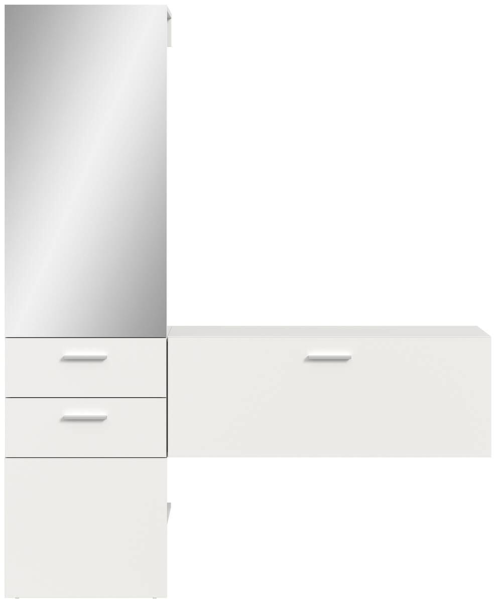 Garderobe VAGA weiß B/H/T: ca. 156x190x36 cm