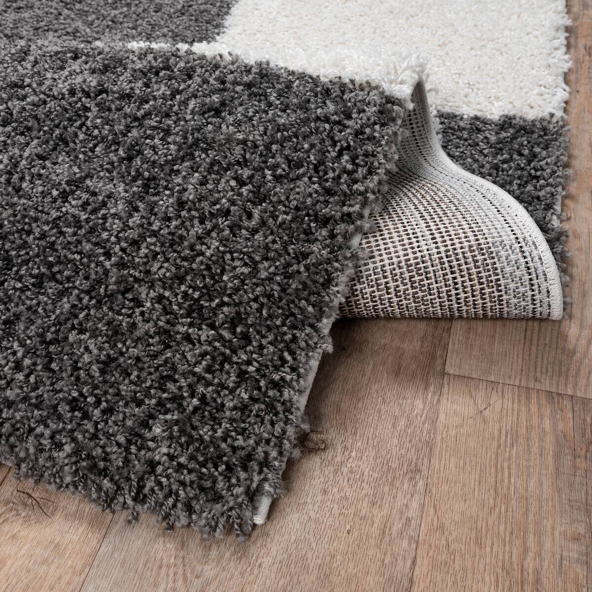 Sanat Hochflorteppich MILANO grau B/L: ca. 80x150 cm