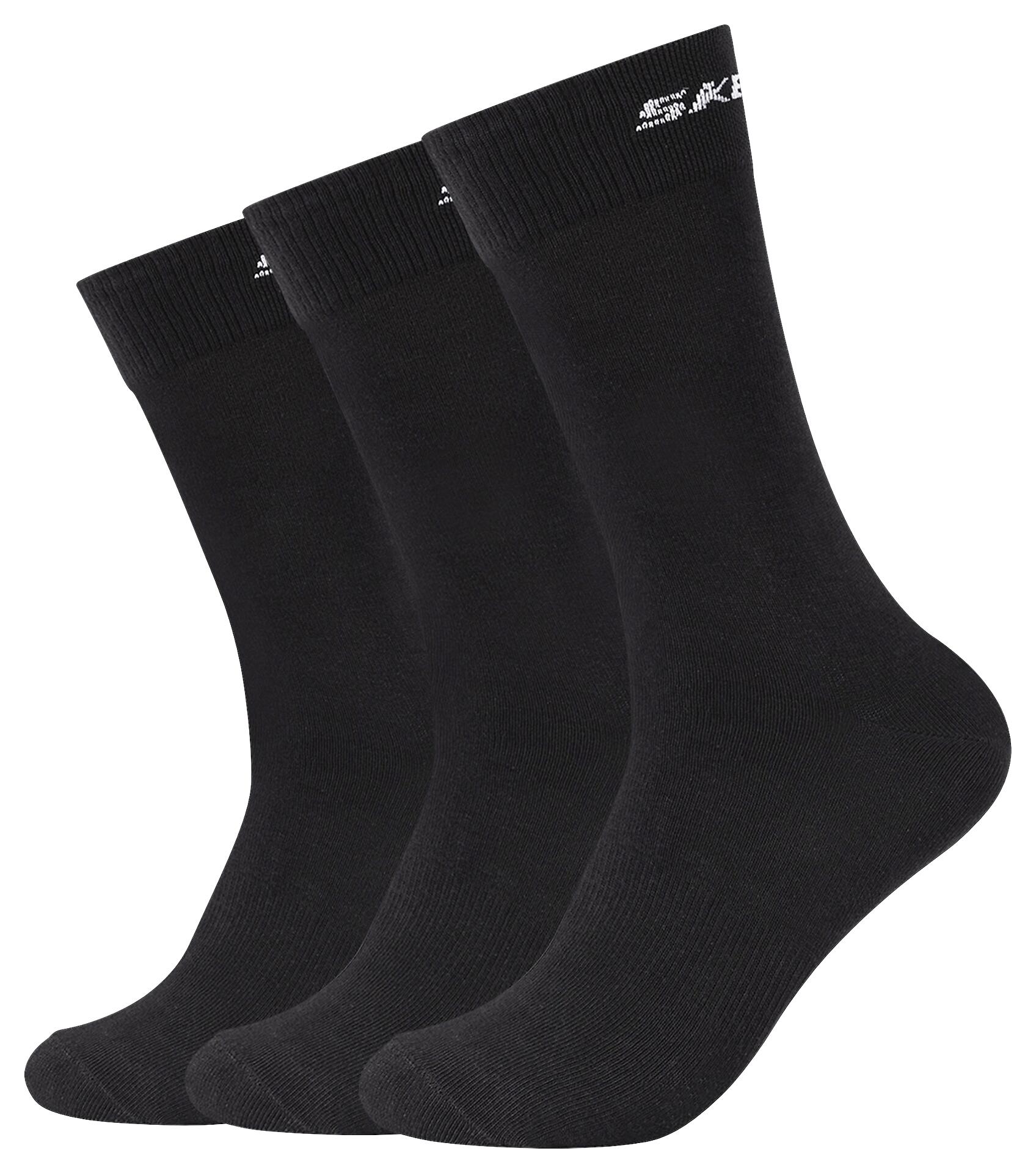 Skechers Damen & Herren-Socken Skechers schwarz 3 Packstücke Größe 39-42