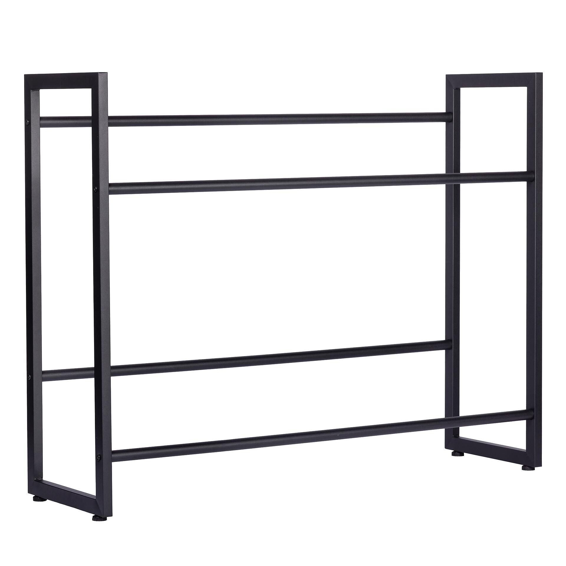 Kastenständer schwarz Metall B/H/T: ca. 104x82x32 cm