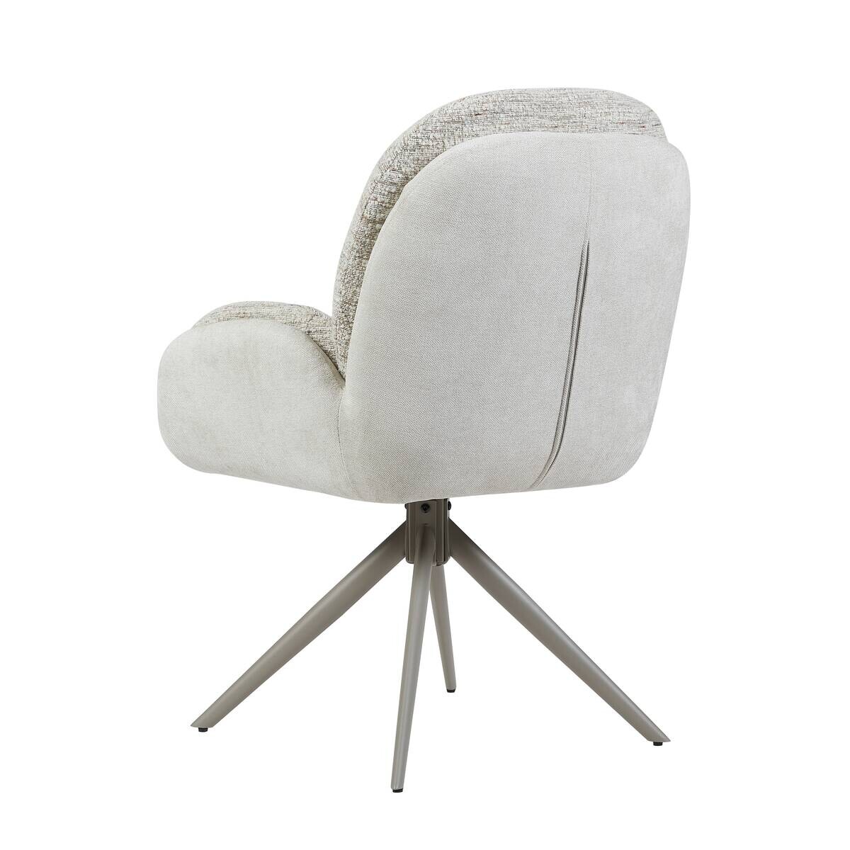 Armlehnstuhl Davina grau Microfaser B/H/T: ca. 64x92,5x48 cm