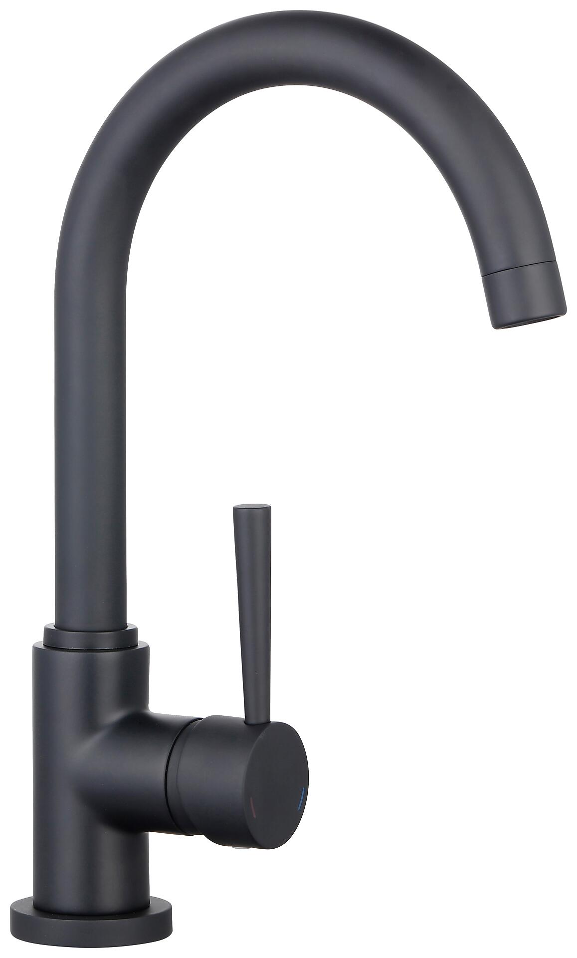 SCHÜTTE Armatur Cornwall schwarz Chrom B/H/T: ca. 19,8x33,7x4,3 cm