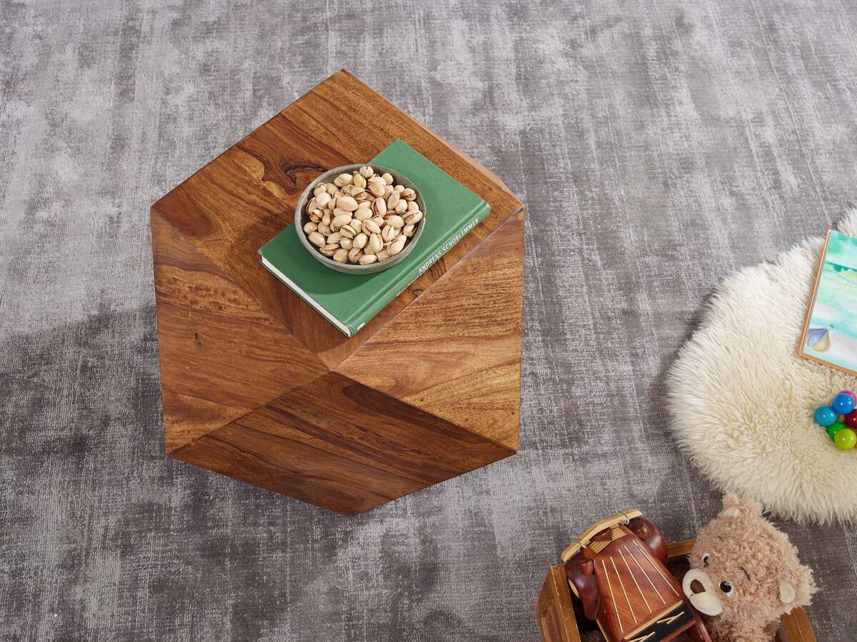 Wohnling Couchtisch braun B/H/T: ca. 43x57x57 cm