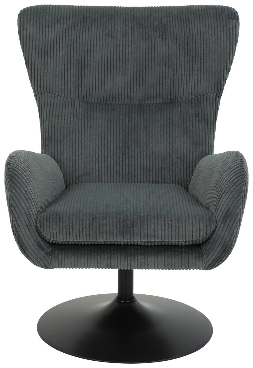 Sessel Samos dunkelgrau Microfaser B/H/T: ca. 72x96x81 cm