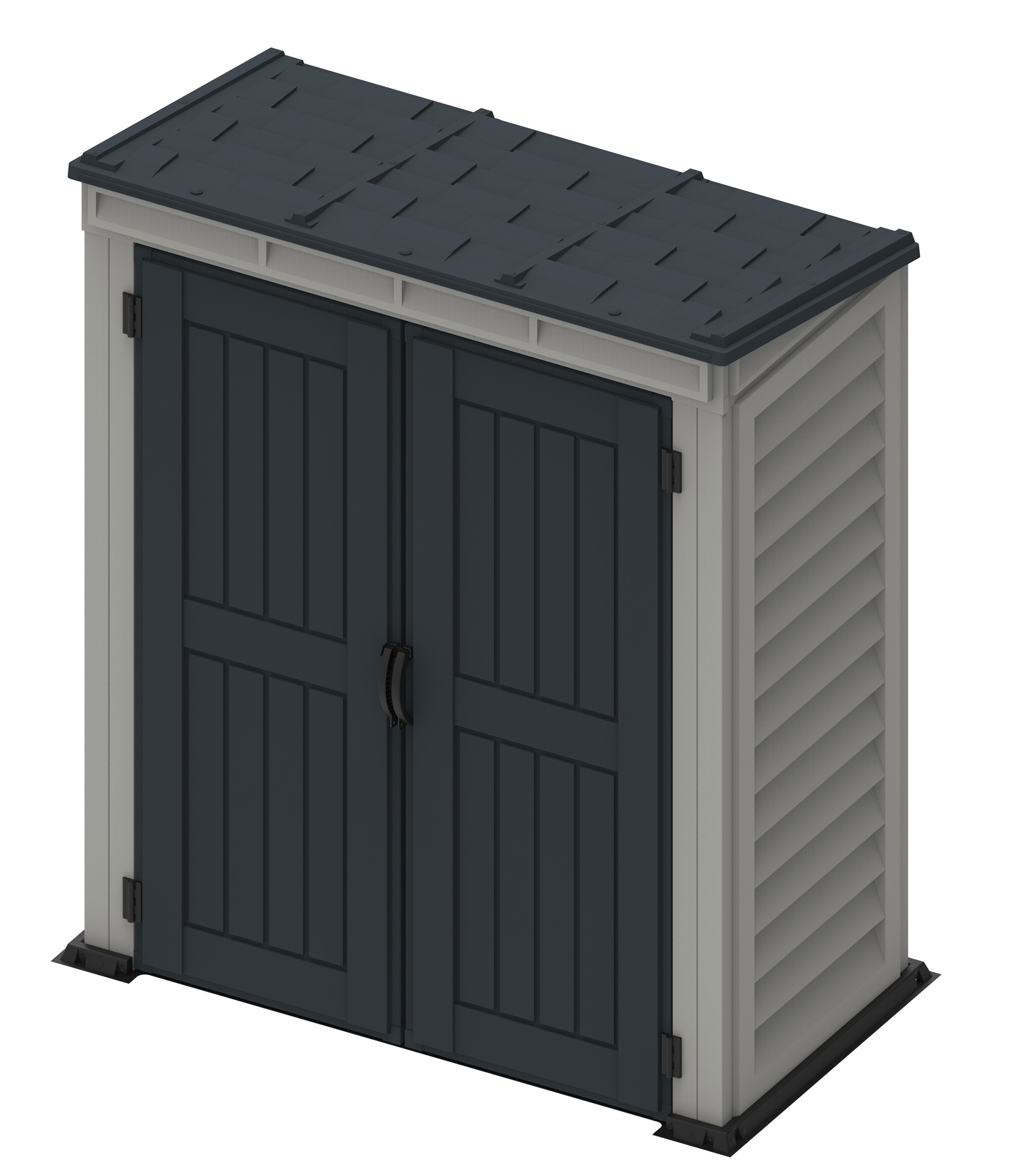 VCM Gerätehaus grau B/H/L: ca. 171x202x92 cm