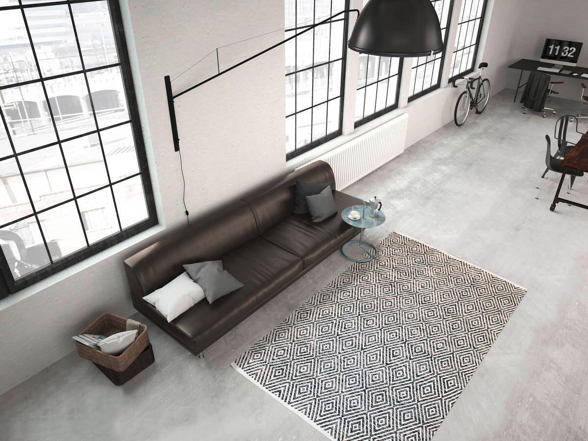 360Living Teppich Aperitif grau B/L: ca. 120x170 cm