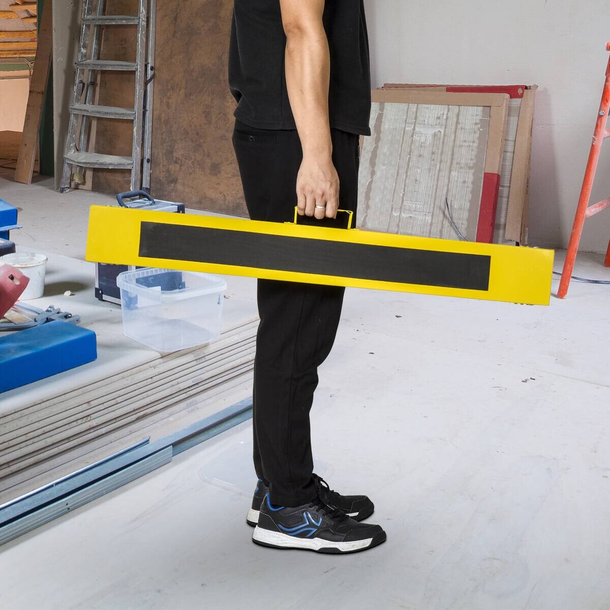 DURHAND Werkbank gelb Edelstahl B/H/L: ca. 49x100x90 cm