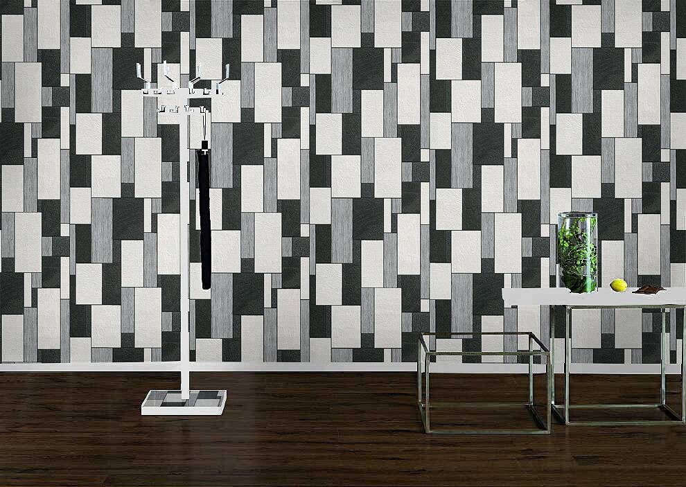 Rasch Vliestapete Grafik schwarz weiß B/L: ca. 53x1005 cm