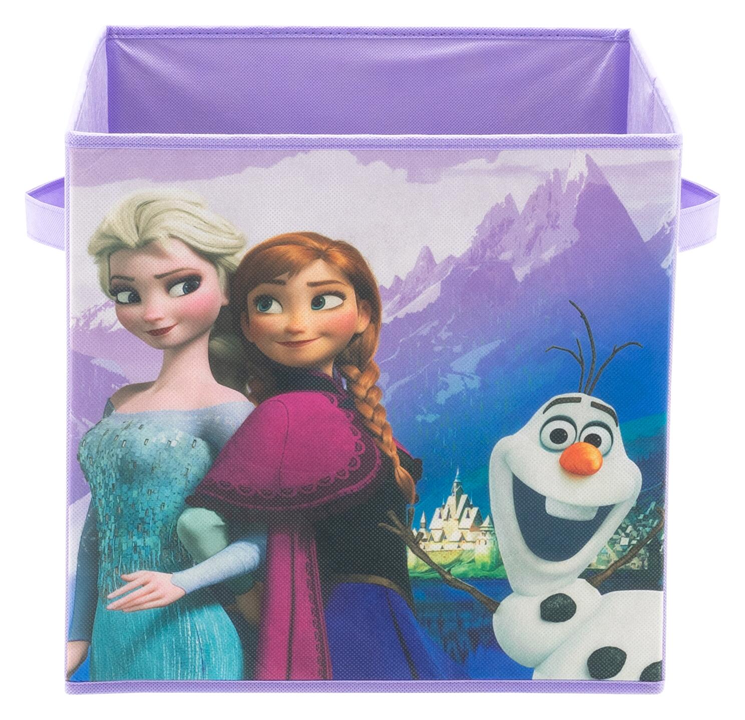 Stoffbox Frozen lila B/H/T: ca. 32x32x32 cm