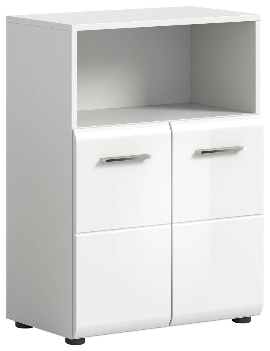 Badkommode ICE weiß weiß Hochglanz B/H/T: ca. 60x80x30 cm