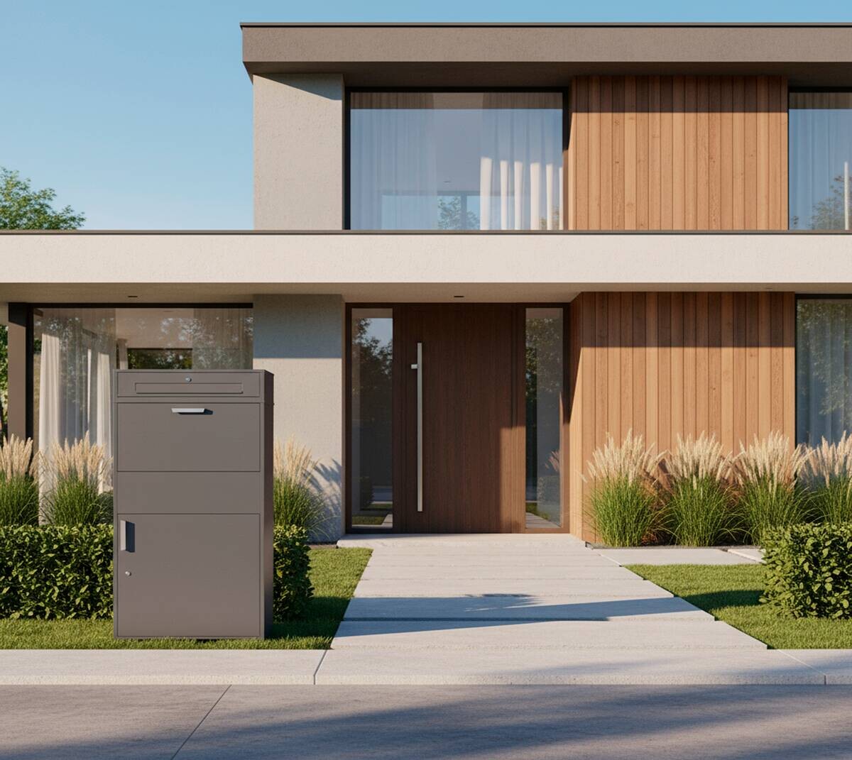 Westmann Paketbox Pavo anthrazit B/H/L: ca. 72x128x45 cm