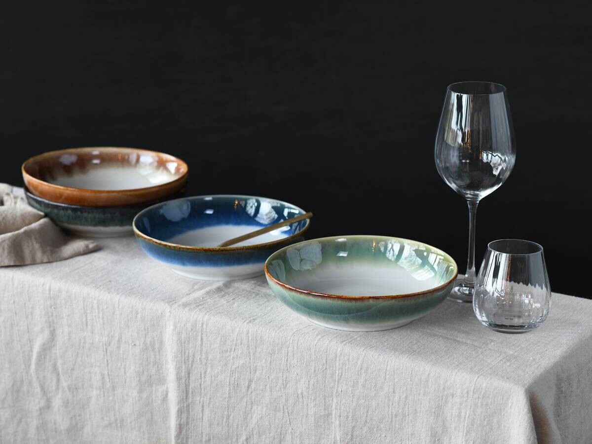 CreaTable Müslischalenset Cascade Bowls Mix Poke bunt Steinzeug