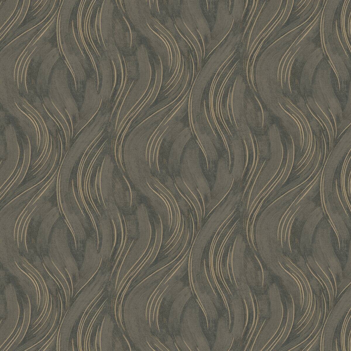 Erismann Vliestapete Wellen grau Kupfer B/L: ca. 53x1005 cm