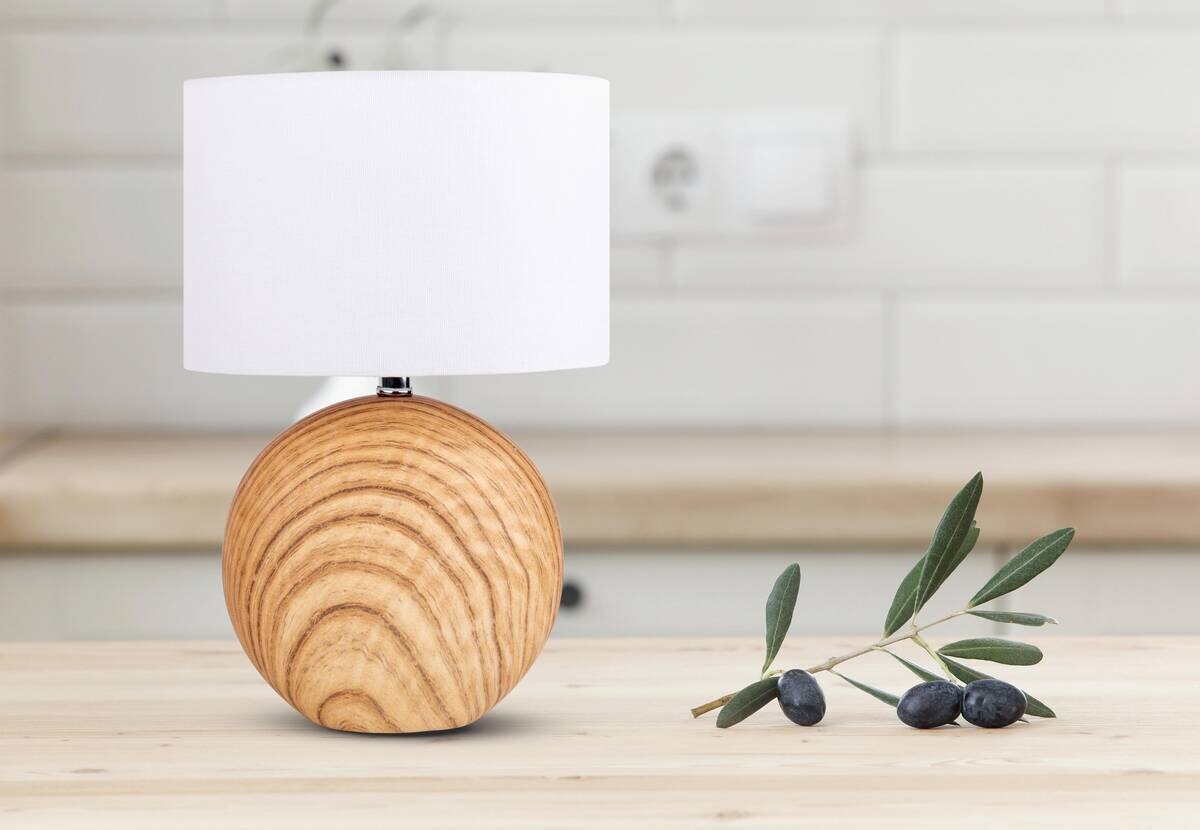 Näve Leuchten Tischleuchte 3194527 natur Keramik B/H/T: ca. 13,5x31,5x21 cm E14 1 Brennstellen