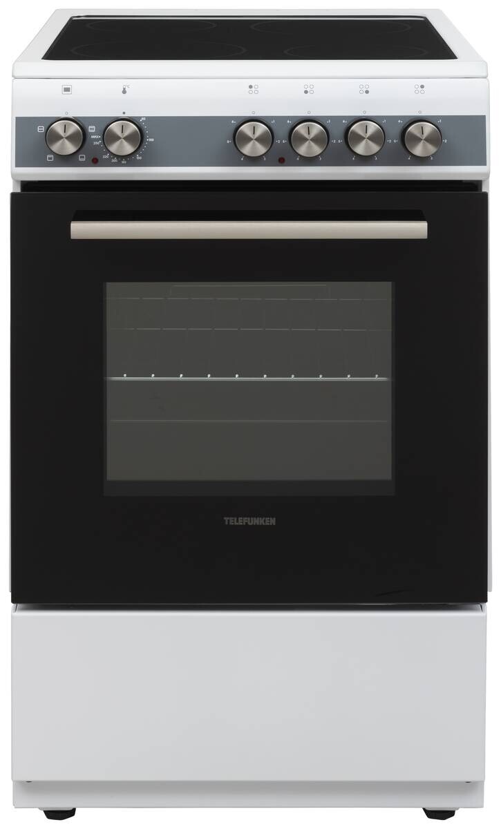 TELEFUNKEN Stand-Elektroherd TF-FS-5060-K4 weiß B/H/T: ca. 50x85x60 cm