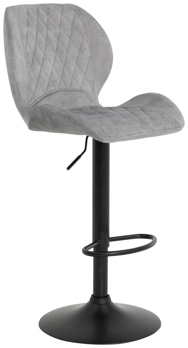 Barhocker Laila 2er Set grau Vintage Samtoptik B/H/T: ca. 42x117x51 cm