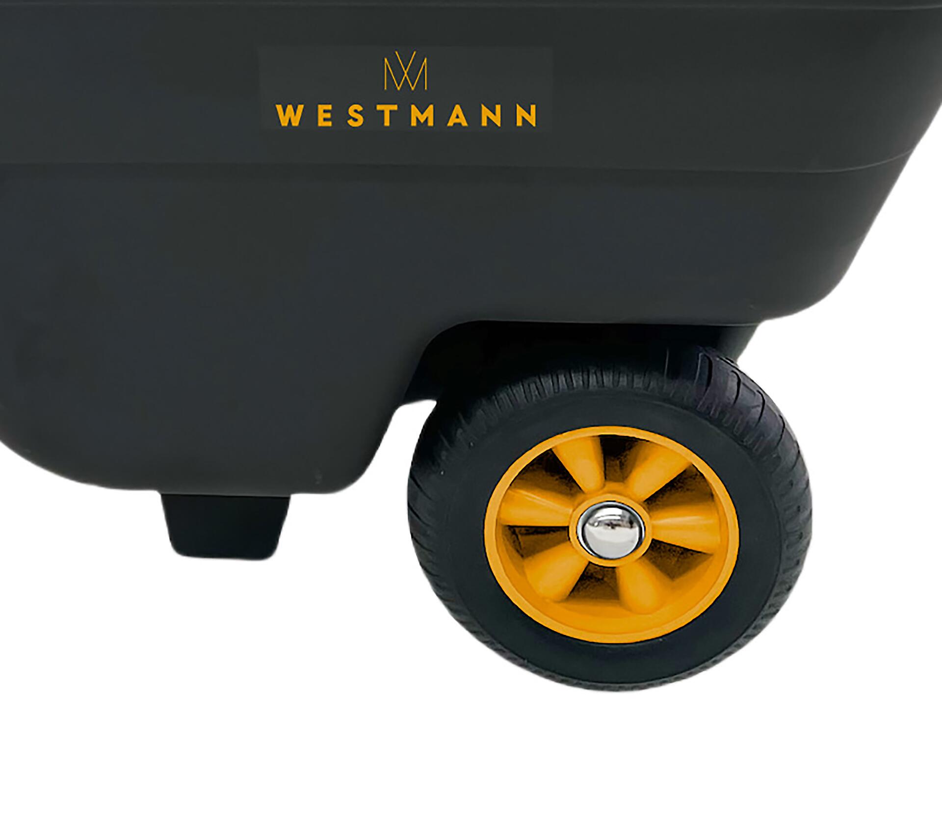 Westmann Schubkarre Prakta schwarz B/H/L: ca. 55,5x67x985 cm