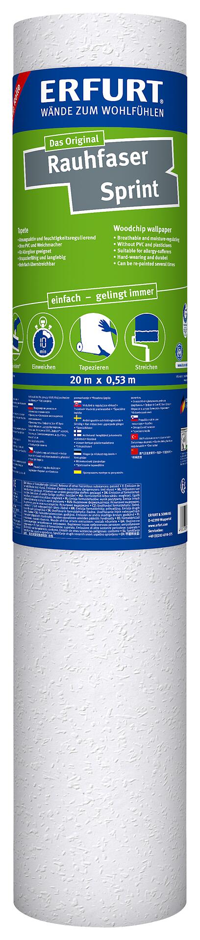 Erfurt Rauhfaser Sprint weiß B/L: ca. 53x2000 cm strukturiert