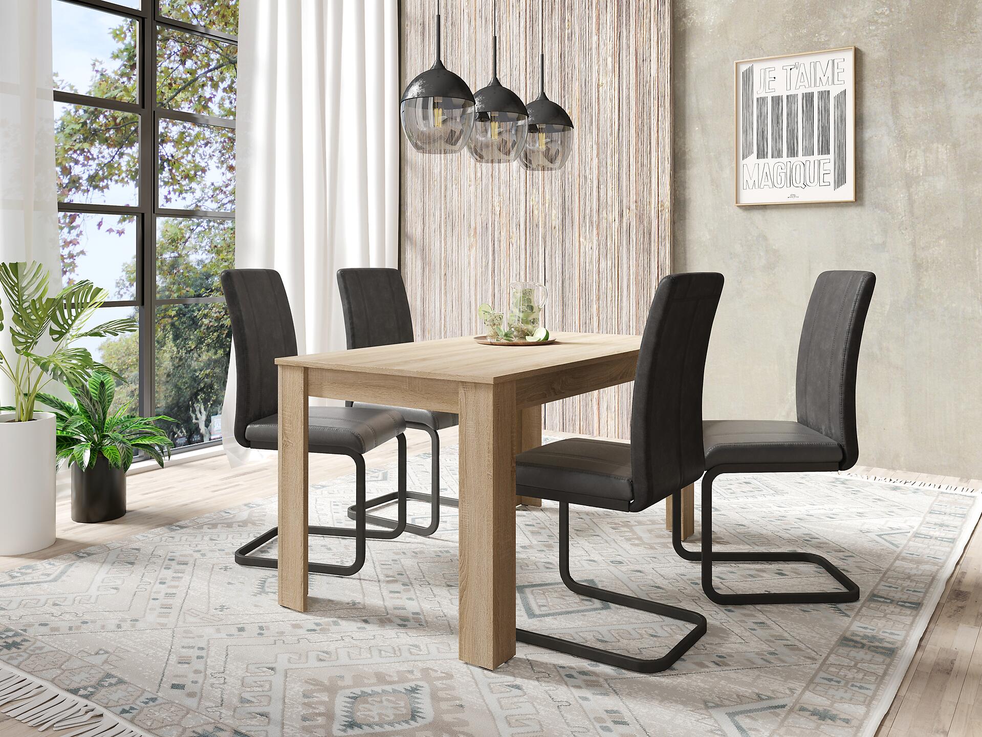 Tisch NEPAL Eiche Nachbildung B/H/T: ca. 140x75x80 cm