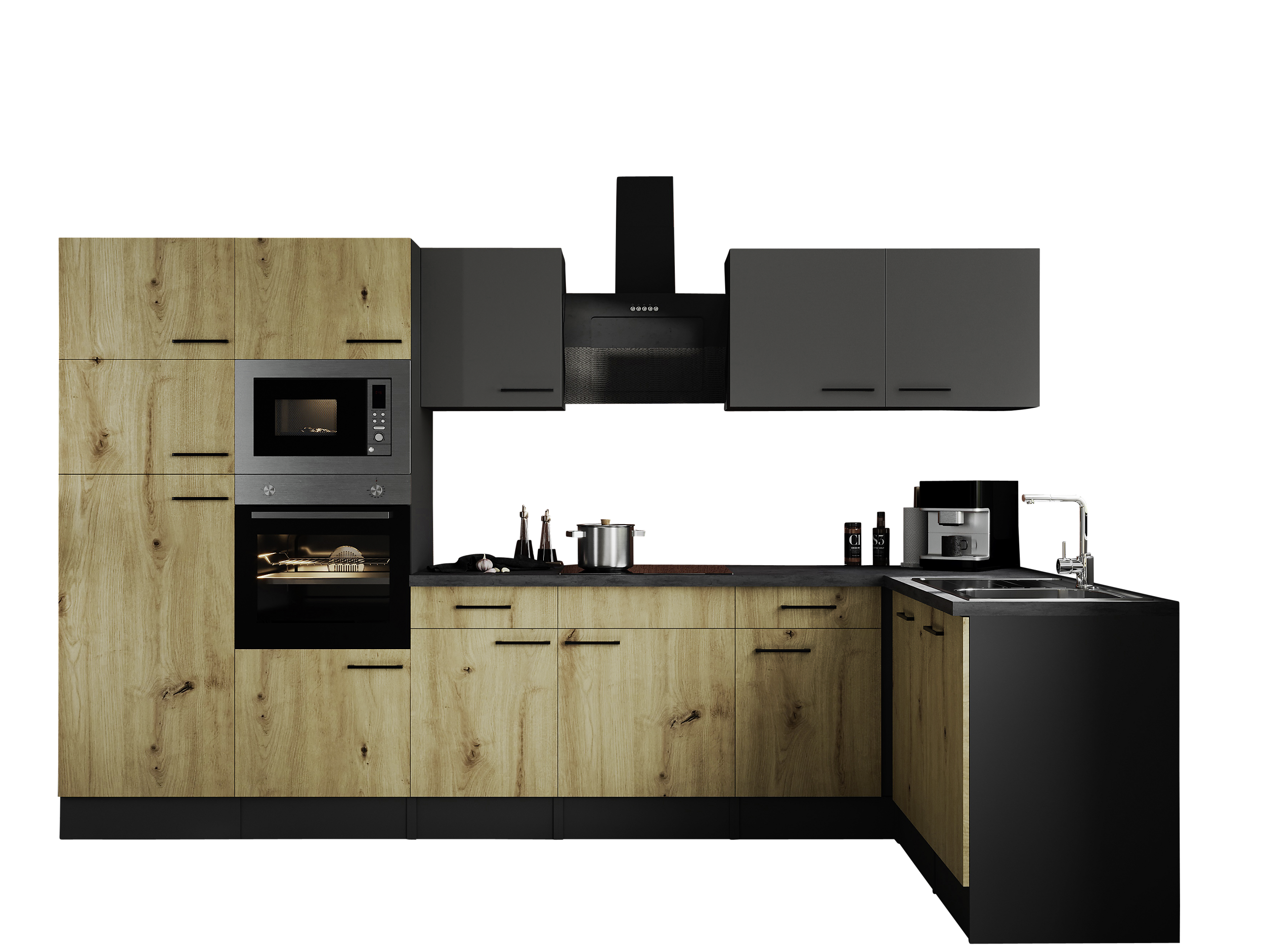 Winkelküche Oliver B/H/T: ca. 340x205x172 cm