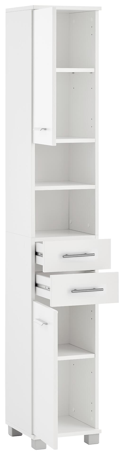 Hochschrank Emmi weiß matt B/H/T: ca. 30,3x180,9x32,6 cm Hochschrank Emmi weiß matt B/H/T: ca. 30,3x180,9x32,6 cm