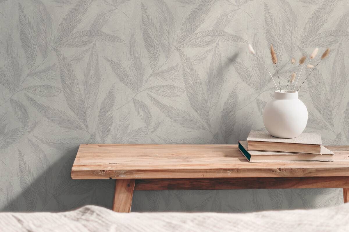 A.S.Creation Vliestapete grau beige weiß B/H/D: ca. 53x1005x9,3 cm