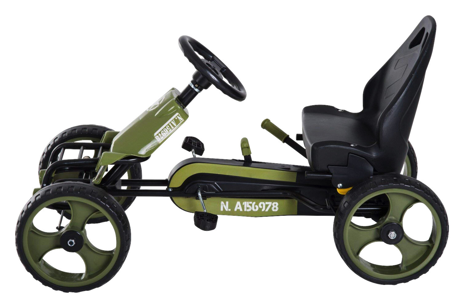 HOMCOM Go Kart schwarz B/H/L: ca. 54x61x105 cm