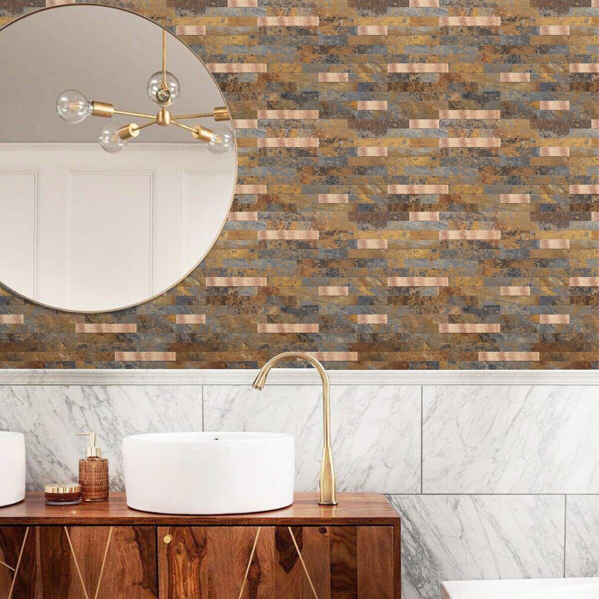 Wandfliesen bronze B/L: ca. 29,2x29,7 cm