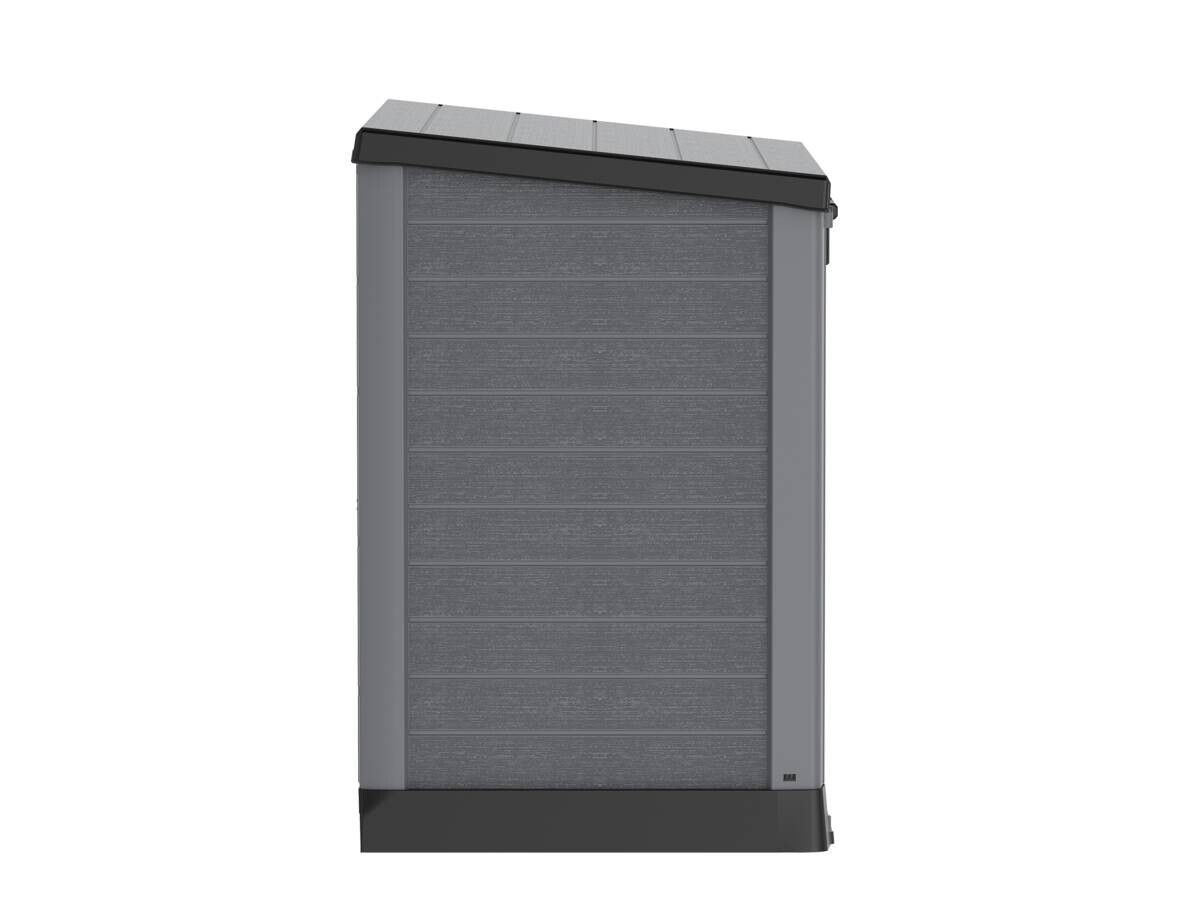 VCM Mülltonnenbox 2er StoreAway grau Kunststoff B/H/L: ca. 145x125x83 cm