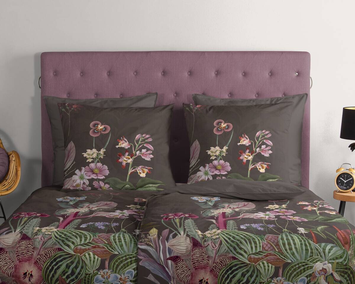 Baumwoll Bettwäsche Phoebe braun Baumwolle B/L: ca. 135x200 cm