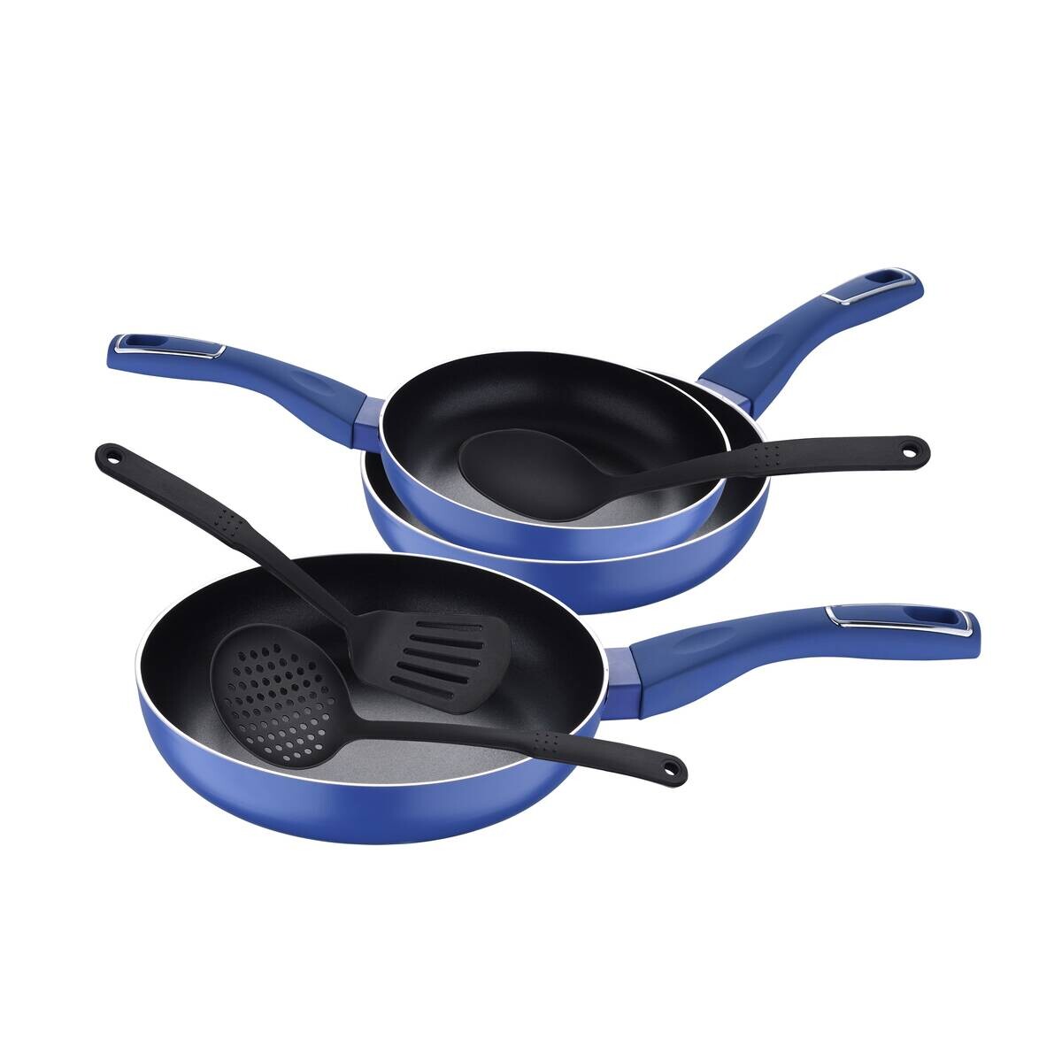 SAN IGNACIO Pfannen-Set LAND INDIGO blau Aluminium 6 tlg.