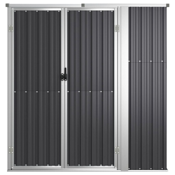 vidaXL Geräteschuppen anthrazit B/H/T: ca. 161x161x89 cm