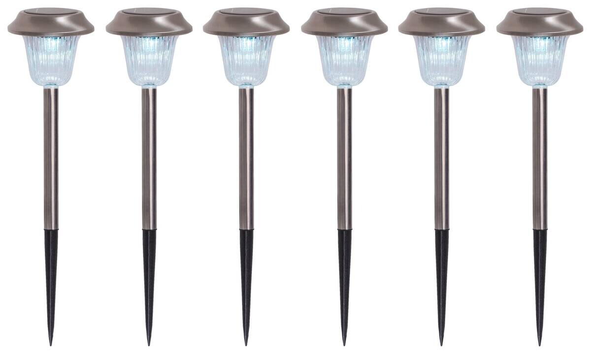 4er Set LED-Außenleuchte 4043306 silber H: ca. 39 cm