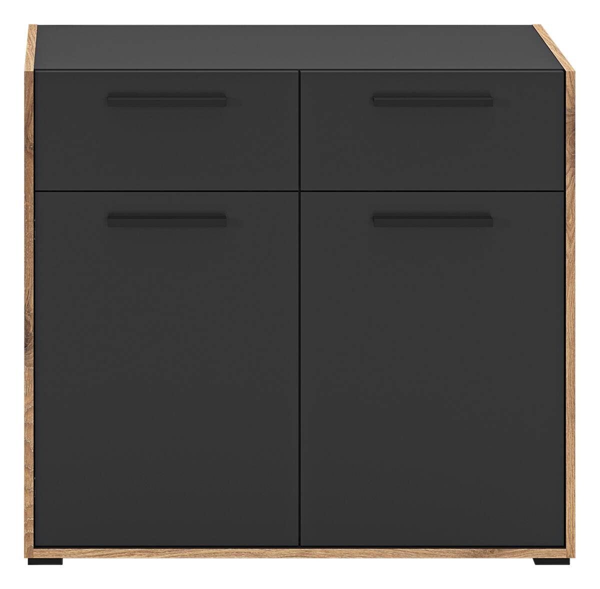 Kommode Bueno Basalt Nox Oak Nachbildung B/H/T: ca. 95x86x37 cm