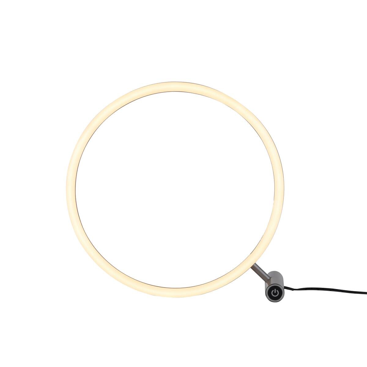 Just Light LED-Touch-Tischleuchte RITUS 15390-95 Alu weiß Metall B/H/T: ca. 30x30x10 cm 1 Brennstellen