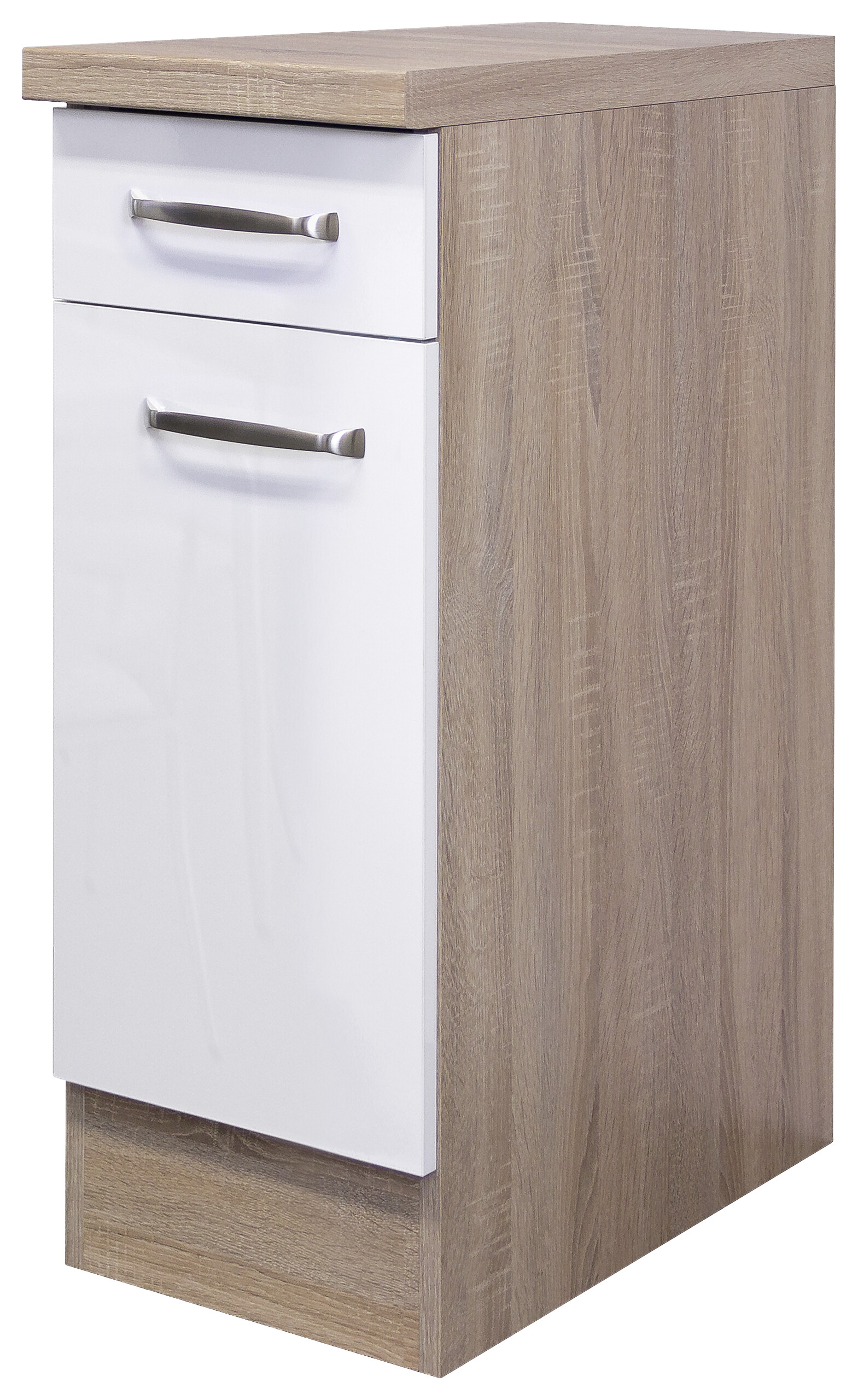 Unterschrank Valero weiß Hochglanz B/H/T: ca. 30x86x60 cm Unterschrank Valero weiß Hochglanz B/H/T: ca. 30x86x60 cm