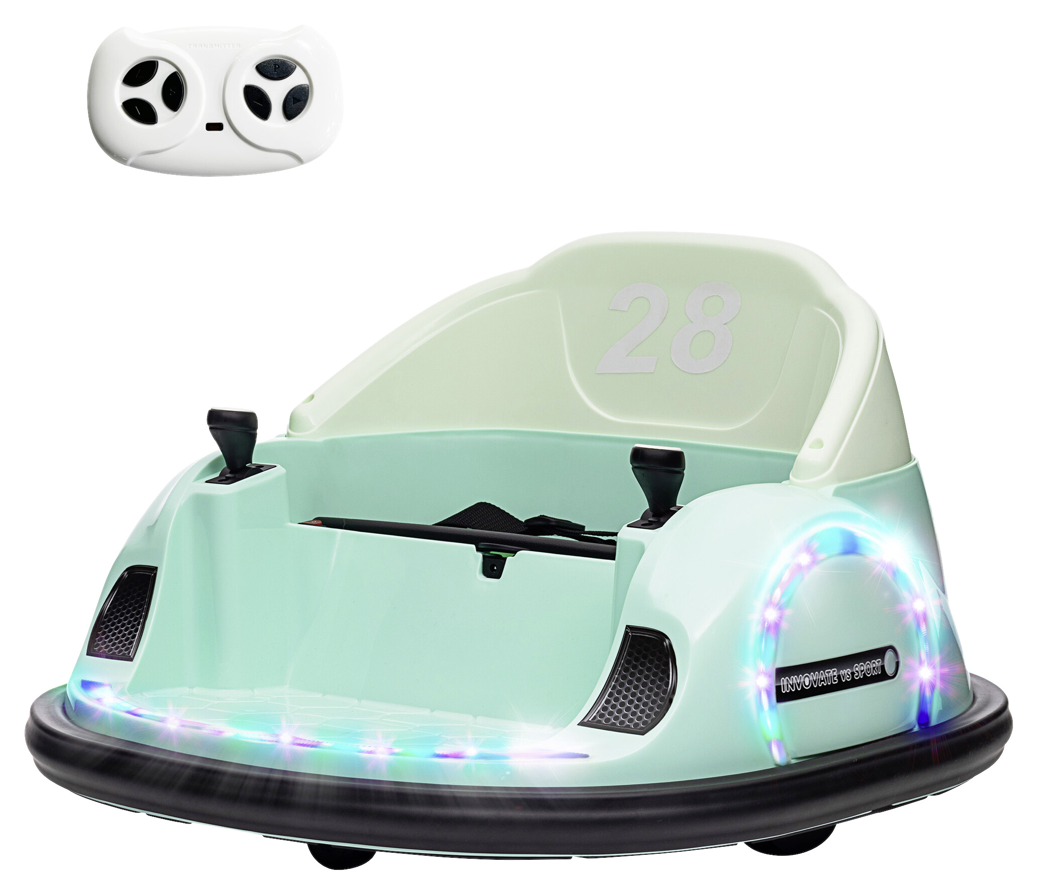 AIYAPLAY Kinder-Autoscooter grün B/H/L: ca. 64,5x39x66,5 cm