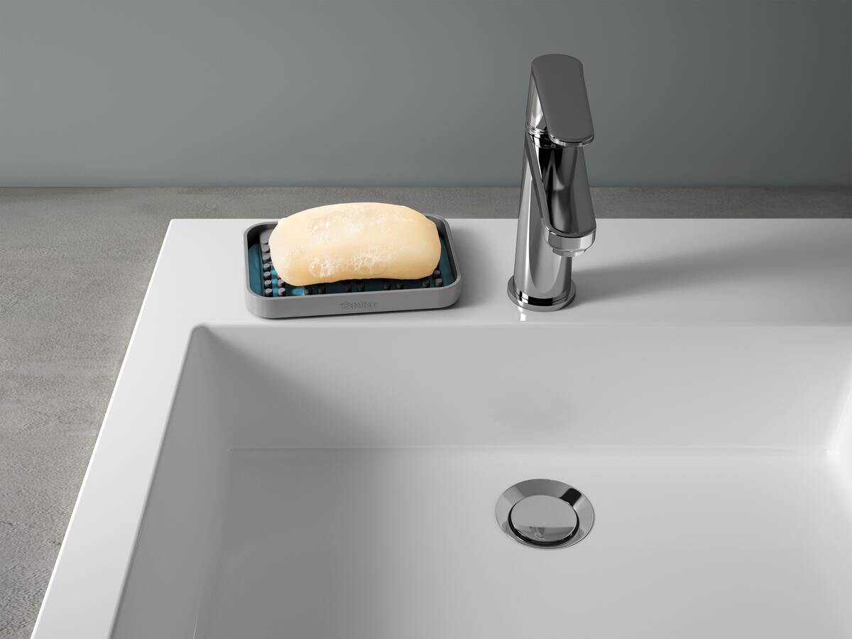 Metaltex Haushaltshelfer grau Kunststoff B/H/L: ca. 9,5x22,8x1,5 cm