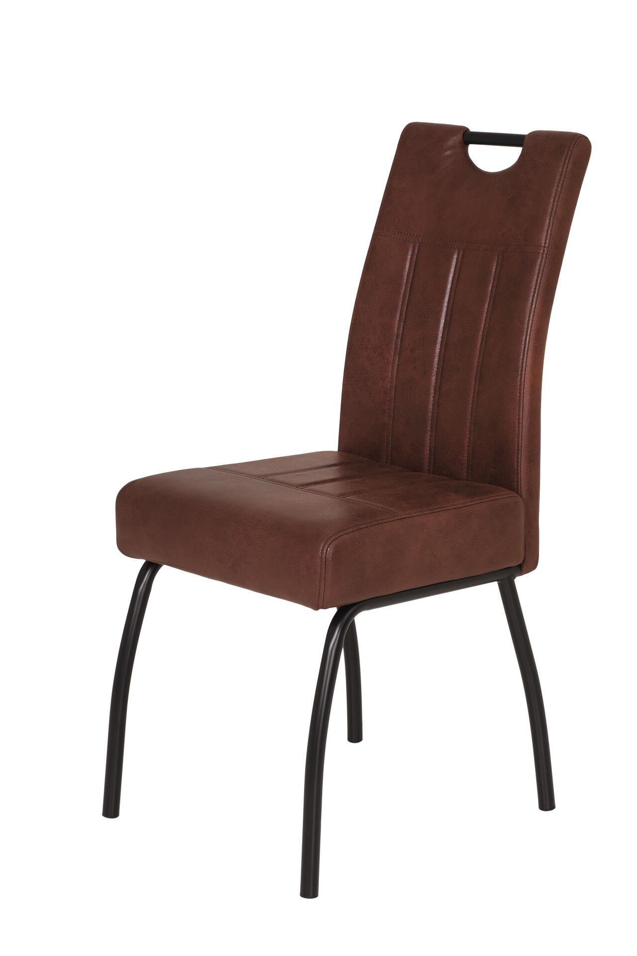 Stuhl Beate braun Vintage B/H/T: ca. 43x99x60 cm