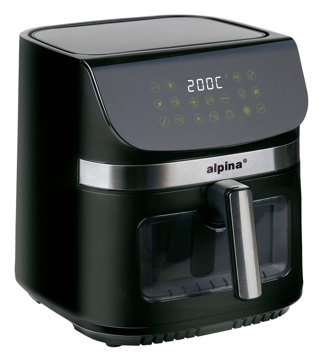 Heißluftfritteuse 871125227221 schwarz Kunststoff B/H/L: ca. 36,1x37,8x44,8 cm ca. 9 l