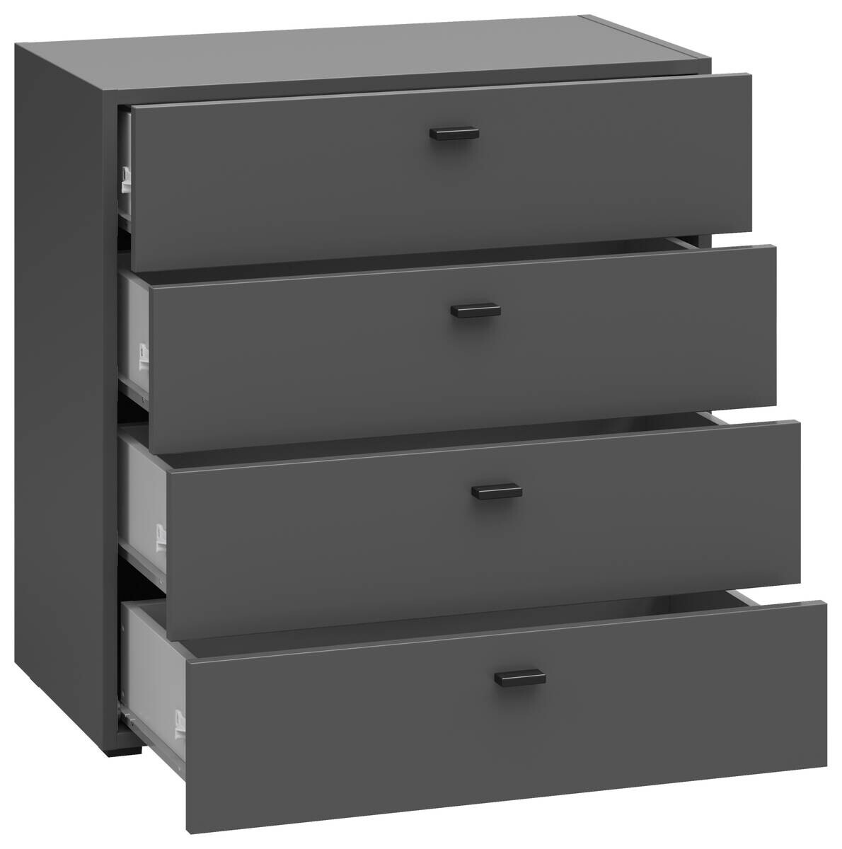 Schubkastenkommode System 64 anthrazit matt B/H/T: ca. 64x64x35 cm