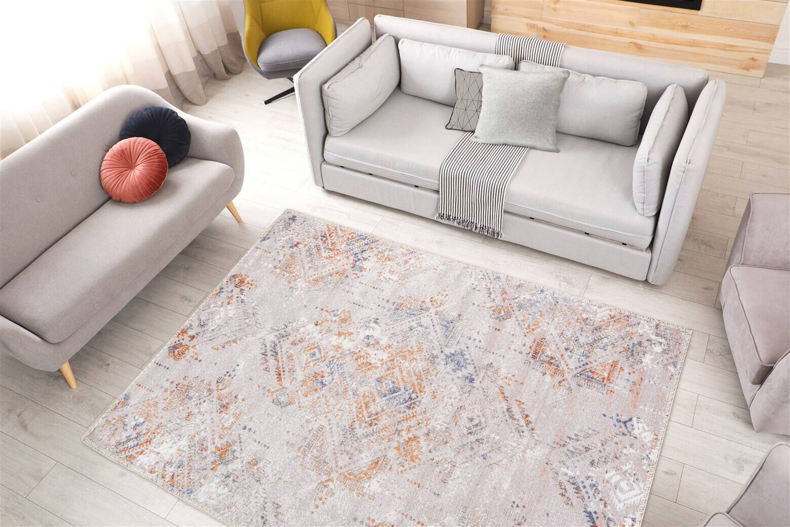 Arte Espina Flachflorteppich Prayer 425 creme B/H/L: ca. 120x0,5x180 cm