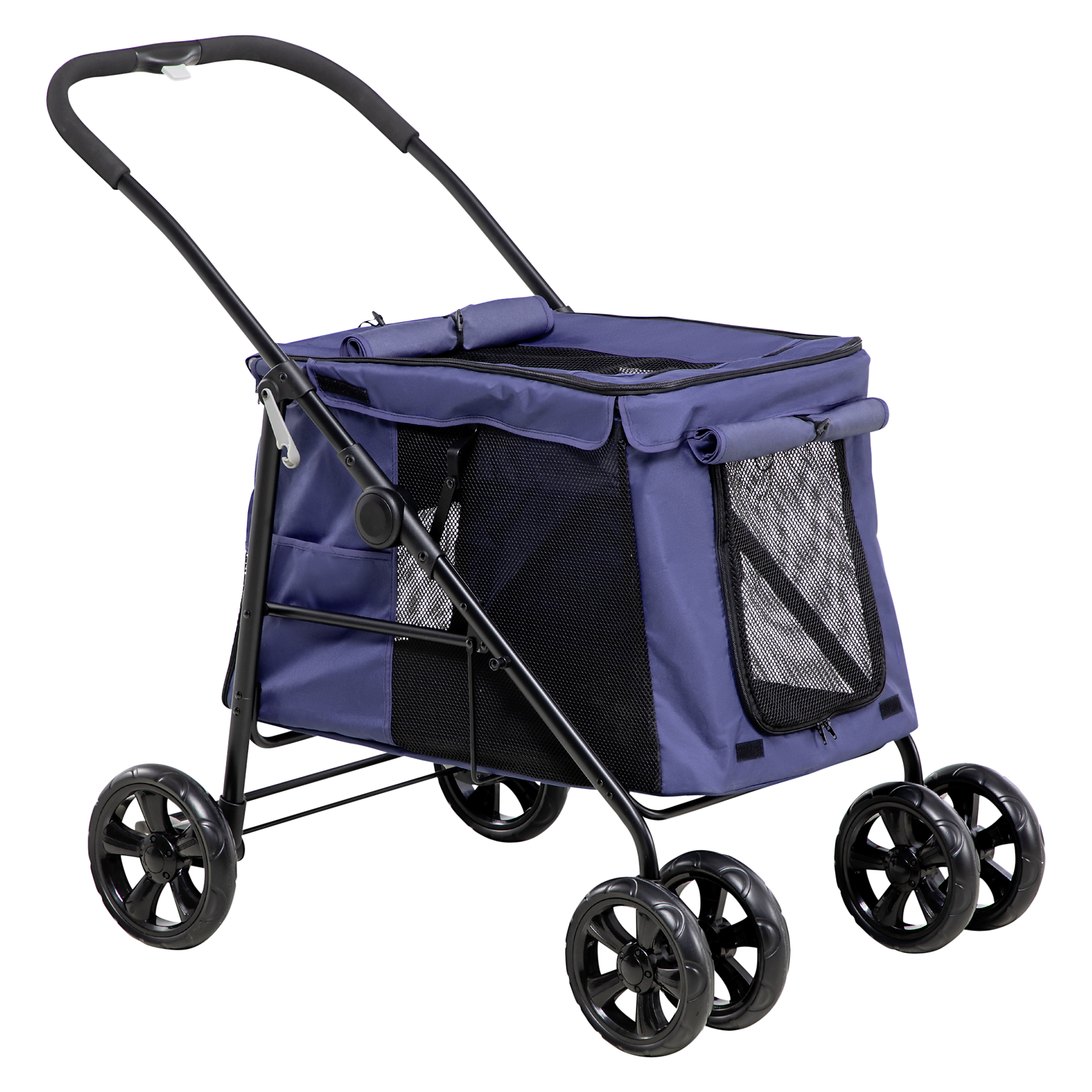 PawHut Hunde-Zubehör blau Polyester B/H/L: ca. 62x102x105 cm