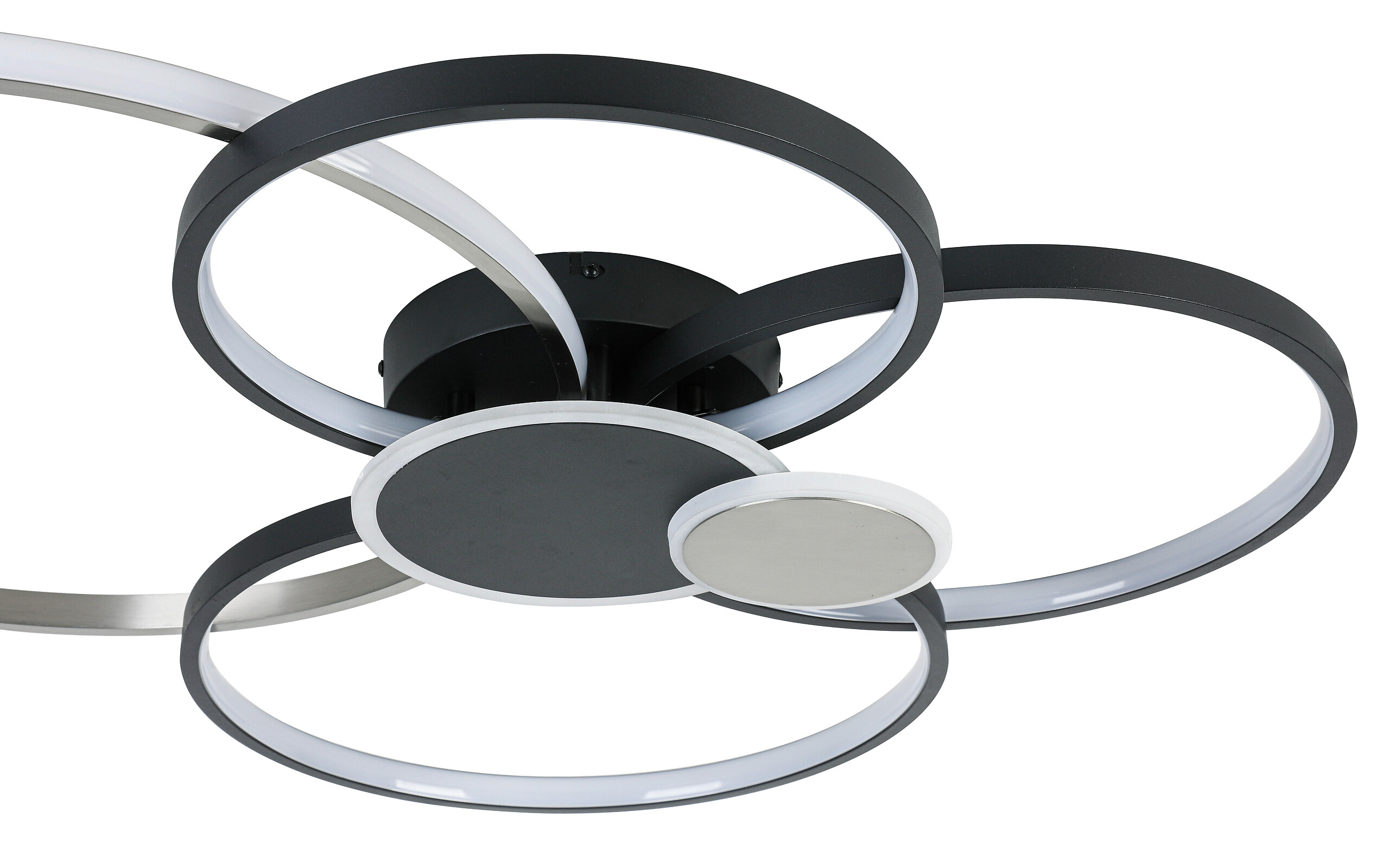 Nolo Lighting LED-Deckenleuchte Big schwarz Aluminium B/H/L: ca. 64x11x80 cm