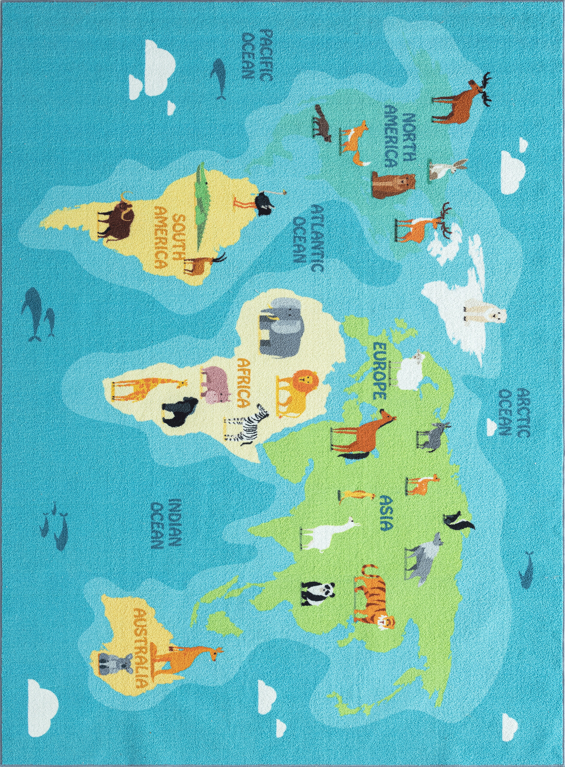 Merinos Teppich Happy Kids blau B/L: ca. 120x160 cm Merinos Teppich Happy Kids blau B/L: ca. 120x160 cm