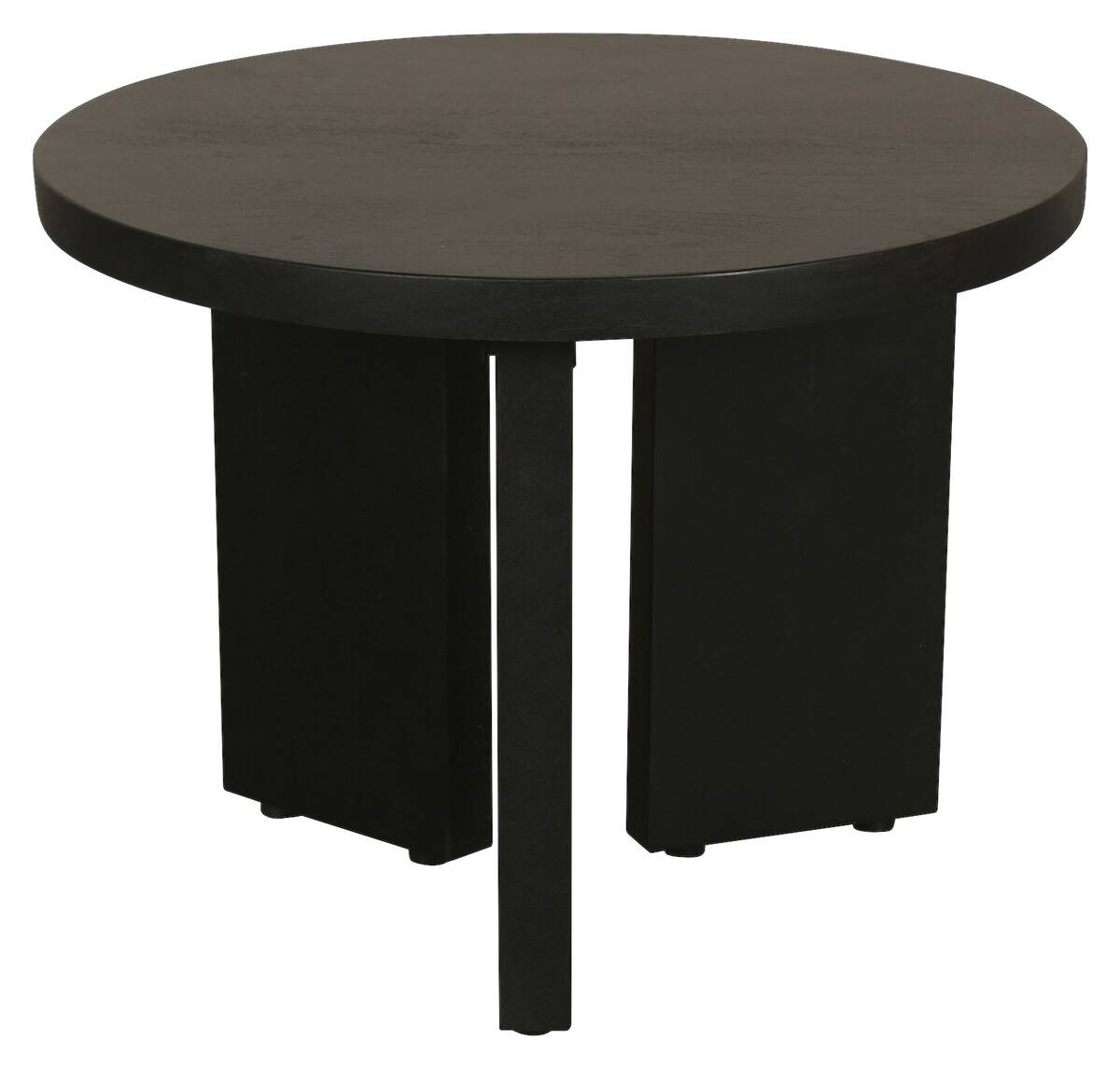 Beistelltisch ROUND schwarz lackiert Akazie H/D: ca. 30x40 cm