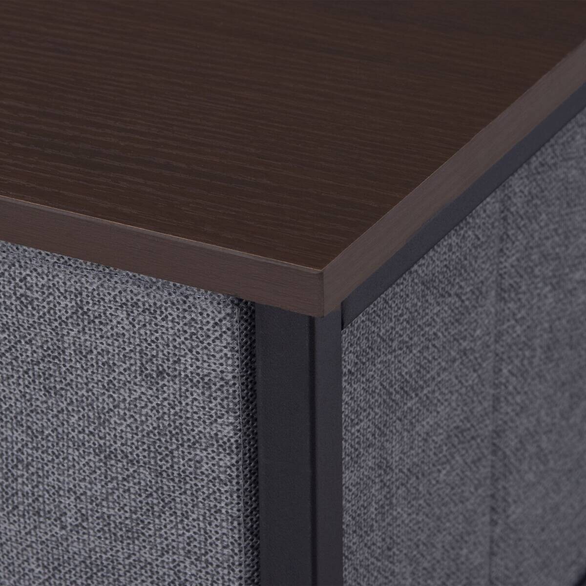 HOMCOM Aufbewahrungsregal dunkelgrau Edelstahl B/H/L: ca. 30x63,5x71 cm